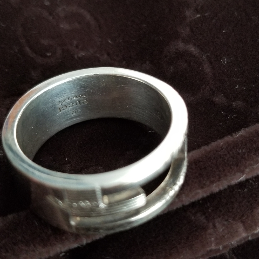GUCCI Beautiful Vintage Sterling Silver Ring AG 925 - Picture 15 of 16